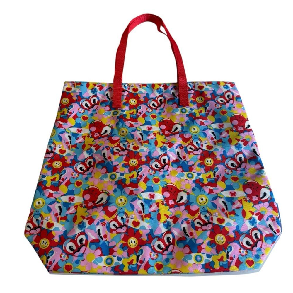 Estée Lauder Hattie Stewart Tote Bag Floral Hearts Smiley Faces Anime NEW